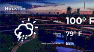 Pronóstico del tiempo en Houston para este domingo 17 de agosto