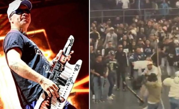 Batalla campal y un muerto en el recital de Damas Gratis