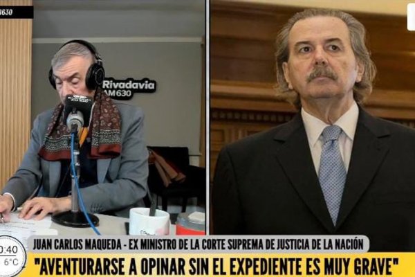 El exjuez Maqueda explicó por qué «no deben estar tranquilos quienes están mencionados» en los audios de Spagnuolo