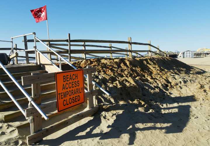 ‘There is no beach.’ Some Jersey Shore towns lose huge sections after Hurricane Erin erosion.