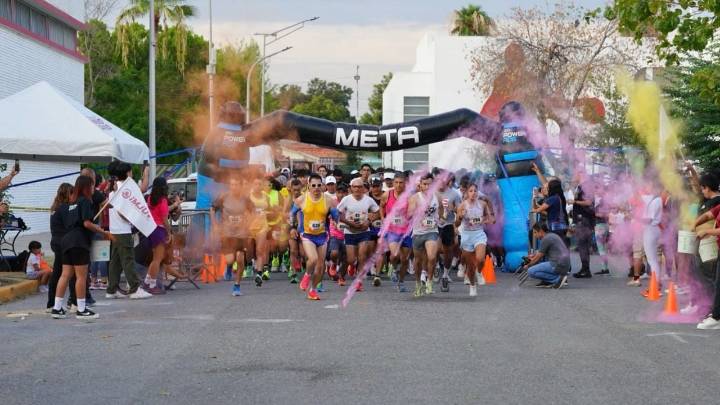 Nuevo Laredo: más de mil 300 corredores tiñen de color la Carrera Joven 2025