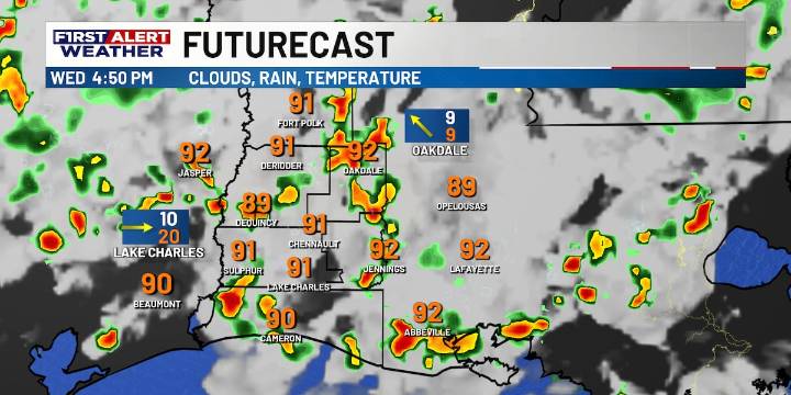 First Alert Forecast: Scattered storms return for the afternoon, as heat sticks around into the weekend