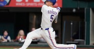 Rangers explode for 20 runs with a trio of 3-run homers in win over Angels