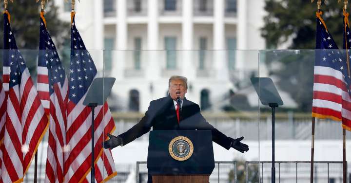 Trump order to jail flag burners threatens speech protections he benefited from after Jan. 6