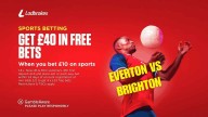 Ladbrokes welcome offer: Bet £10, get £40 in free bets for Everton v Brighton