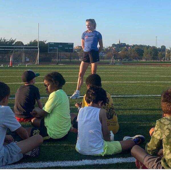 Olympic runner trains Boston youth at Moakley Park