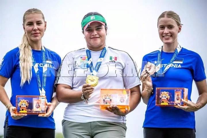 Andrea Becerra gana Oro en tiro con arco en Juegos Mundiales