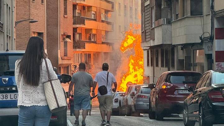 Fuerte explosión de gas en pleno centro de Zamora