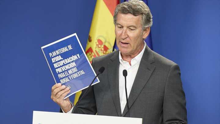 Feijóo propón un plan contra incendios que inclúe un rexistro nacional de pirómanos