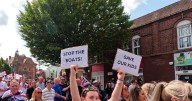 Watch: 'Pedos Out' Protest After Migrant Arrested Over Alleged Child Rape