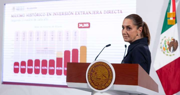 México alcanza cifra récord de inversión extranjera directa en 2025