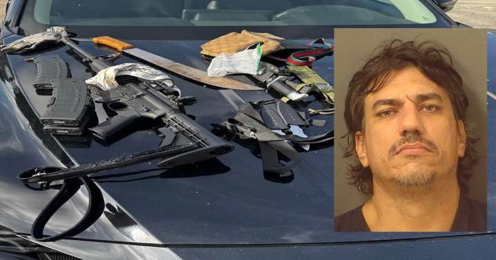 Man found with rifle, knives at PBIA held on over $1 million bond