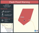 Flash Flood Warning for parts of eastern San Diego County due to heavy rain, storms