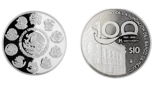 Conmemora Banxico 100 años con moneda de plata y billetes
