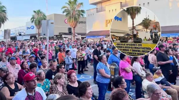 Más de ocho mil hermosillenses protestan por los apagones