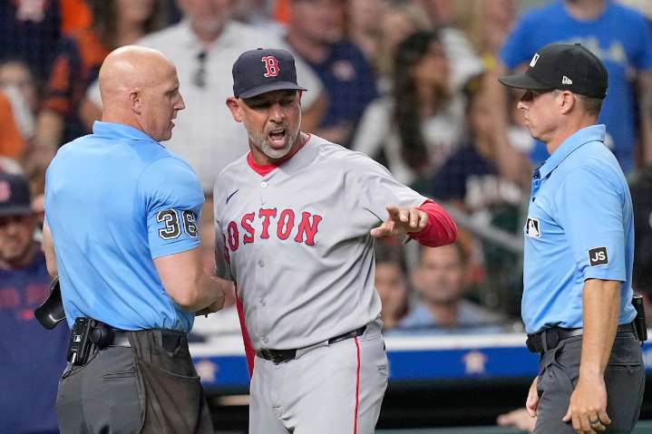 Boston Red Sox manager Alex Cora gets ejected after ‘promise’ he wouldn’t