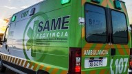 Violento choque entre auto y moto frente al Hospital Municipal
