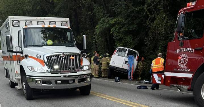 2 injured after tree falls onto van on Bonny Oaks Drive
