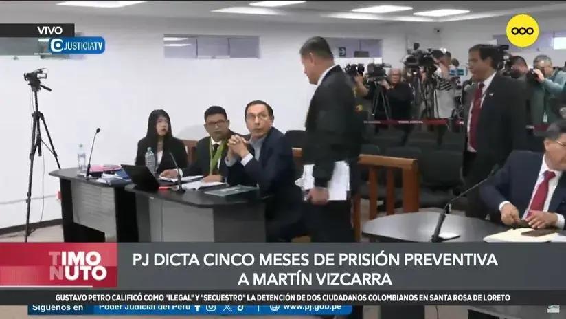 Martín Vizcarra cumplirá prisión preventiva: así fue su reacción tras conocer la orden del Poder Judicial [VIDEO]