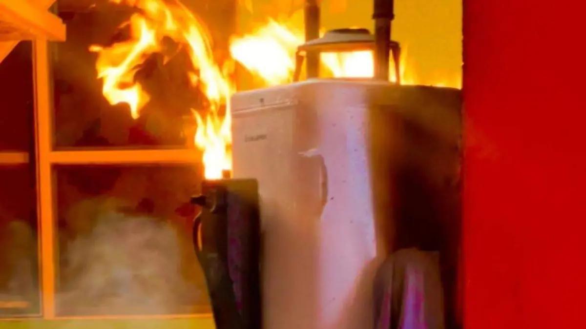 Tula: Controlan incendio por fuga de gas en la comunidad de San José