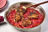 A jammy, sweet-tart plum sauce steals the show in this skillet chicken