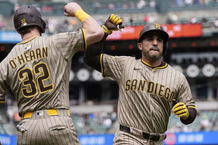 Resurgent Padres atop NL West ahead of 3-game series at rival Dodgers beginning Friday night