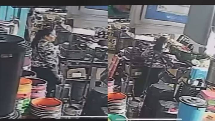 Captan a mujer robando bolsa en Mercado Alianza de Torreón