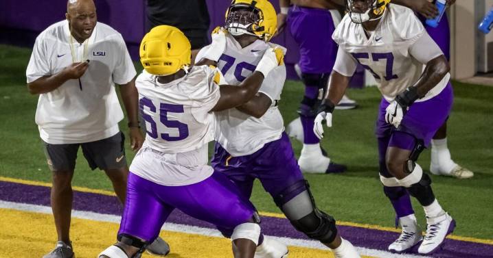 Brian Kelly confident in LSU football offensive line