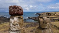 Rising seas threaten Easter Island's iconic moai statues