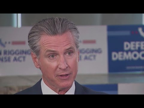 Newsom discusses reason for redistricting