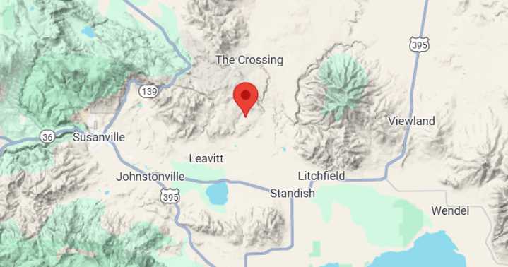 1-1 Fire is burning in Lassen County east of Susanville