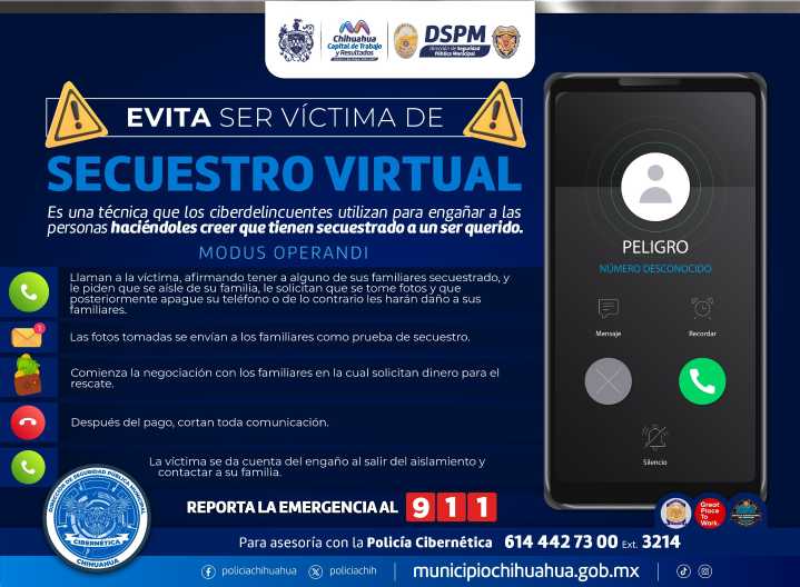 Padre e hija víctimas de secuestro virtual; pedían 5 mil dólares de rescate
