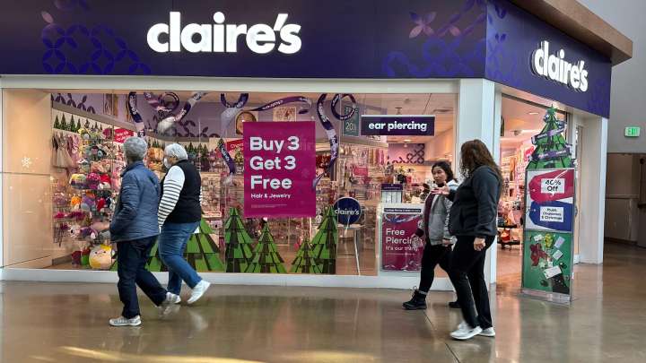 Claire's files for bankruptcy again as debt pile looms