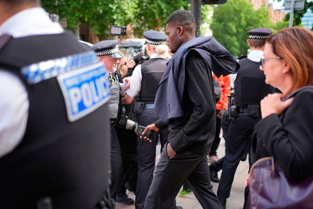 Former Arsenal midfielder Thomas Partey appears in court charged with five counts of rape