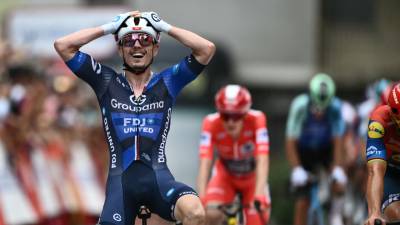 David Gaudu ganó la tercera etapa de La Vuelta y sorprendió a Pedersen -