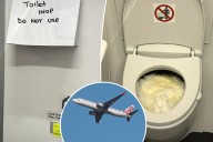 Passengers had to use bottles as toilets on flight to Brisbane