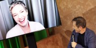 Carrie Coon Debuts Pixie Cut in Virtual Appearance with ‘White Lotus’ Co-Stars to Celebrate Their Emmy Nominations! | Carrie Coon, HBO Max, Jason Isaacs, Mike White, Natasha Rothwell, Parker Posey, Sa