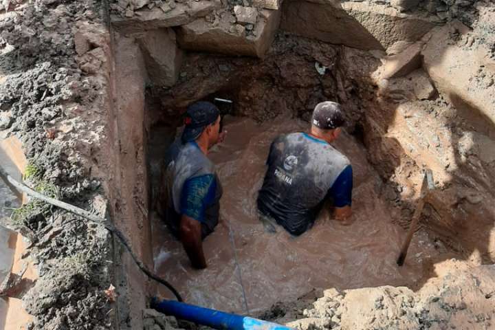 Obra en la red de agua potable: amplia zona tendrá baja presión o falta de suministro