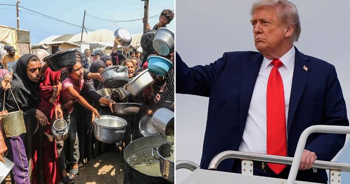 Donald Trump's Gaza blackout as US President BANS visas for desperate and starving kids
