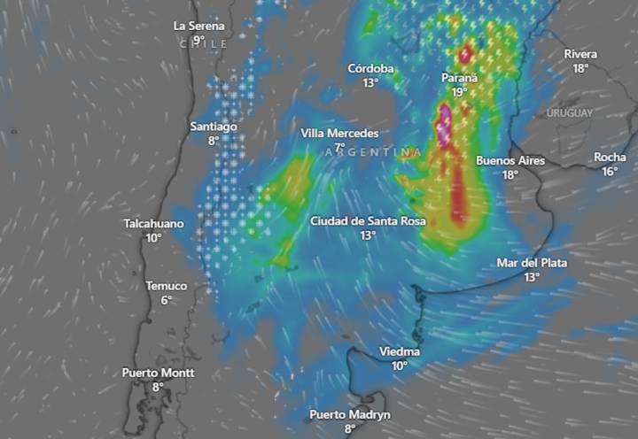 Con vientos y caída de granizo. Luego de la “mini primavera”, vuelven las lluvias al AMBA este fin de semana