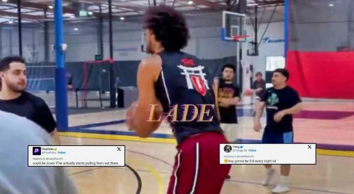 NBA Fans Had A Lot To Say As Jaxson Hayes Puts On Relentless Three-Point Shooting Display During Offseason Workout