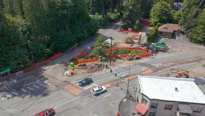 Starting Sept. 2, all lanes of SR 104/Ballinger Way will close near 35th NE for five weeks