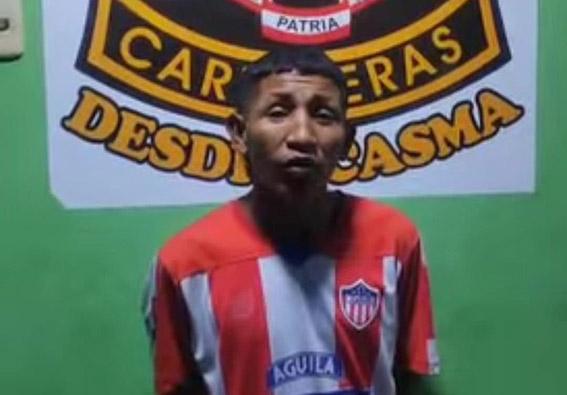 Detienen a colombiano que asesinó a casmeño