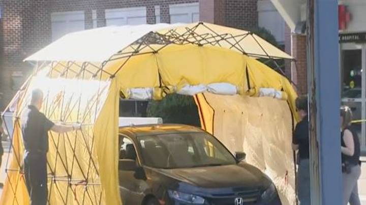 Investigation underway after body found in vehicle at South Shore Hospital