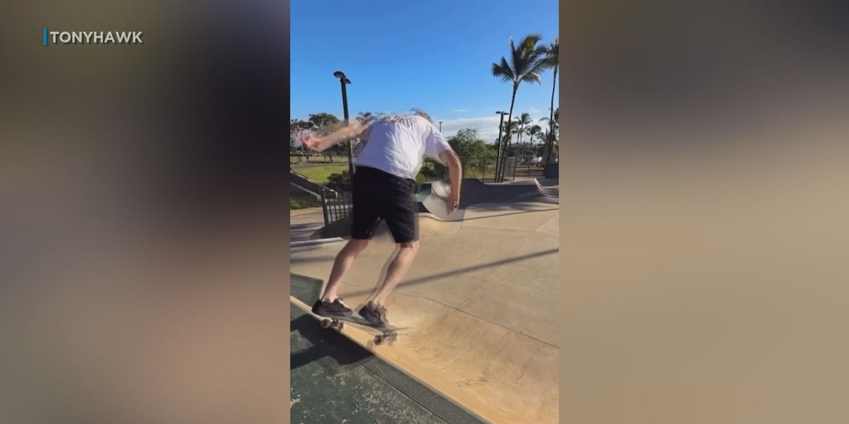 Skate legend Tony Hawk visits Maui skate park starting a county