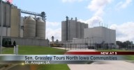 Sen. Chuck Grassley visits Grain Millers Inc. in St. Ansgar as part of 99 county tour