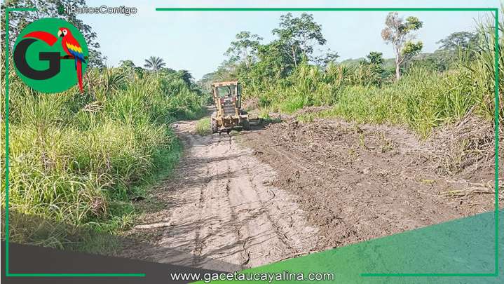 Municipalidad mejora carretera Tipishca beneficiando cinco sectores rurales