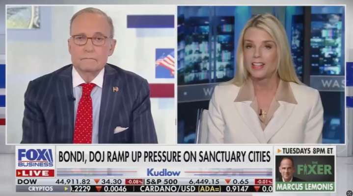 Pam Bondi Claims DC Residents Are Whispering ‘Thank You’ to Trump’s Police