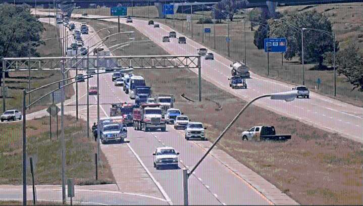 Motorcyclist seriously injured in I