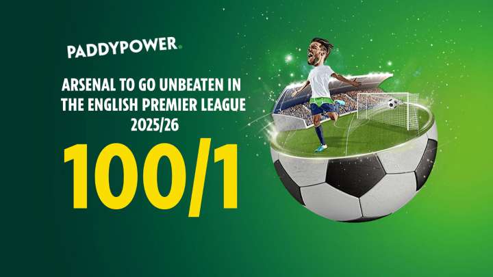 Premier League special: Get 100/1 on Arsenal to go unbeaten on Paddy Power
